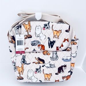 Vera Bradley Lunch Crossbody Bag A Cat's Life Cooler Tote New in Package  This i